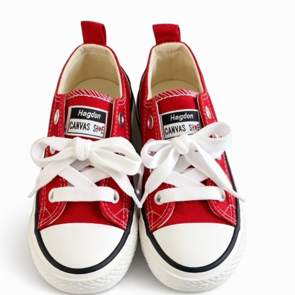 Kids Red Canvas Shoes